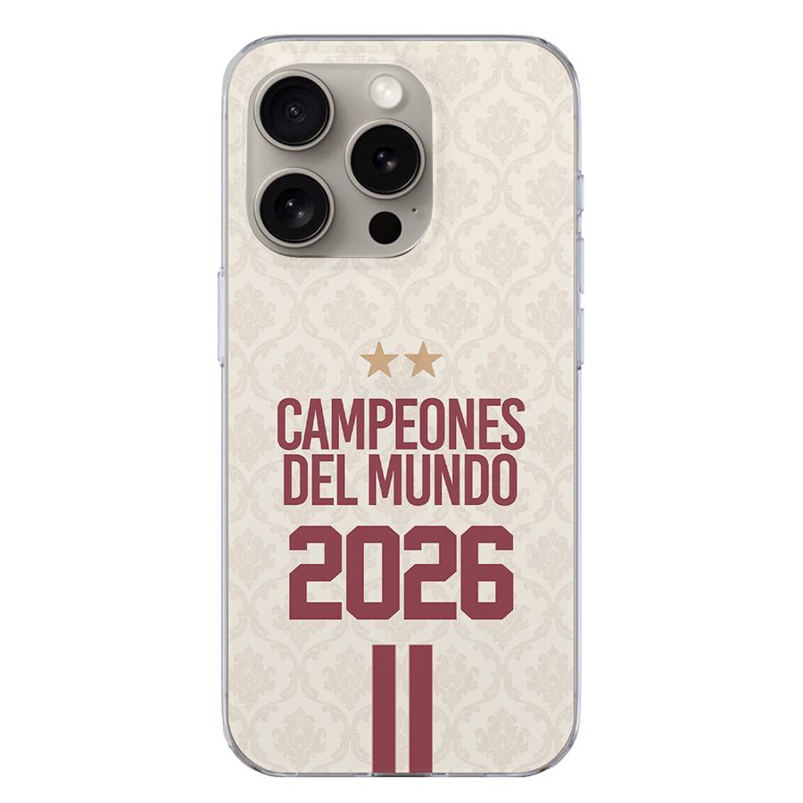 Funda España Mundial - Campeones Blanca