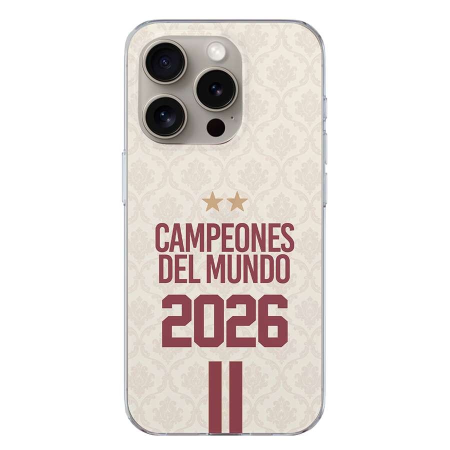 Funda España Mundial - Campeones Blanca