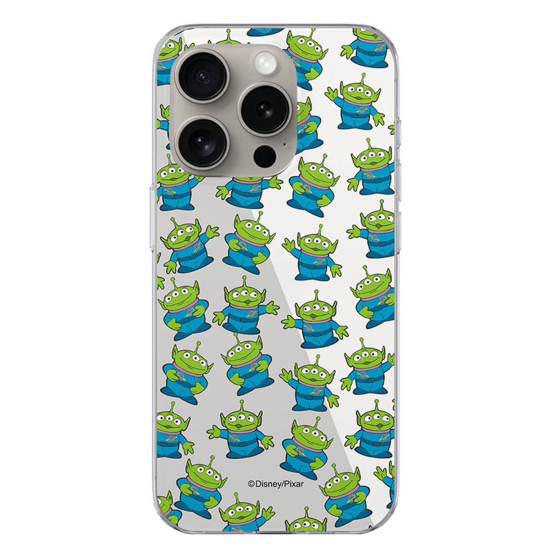 Funda Toy Story Aliens marcianitos diseño transparente
