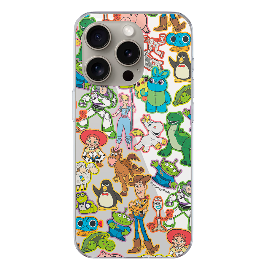 Funda Toy Story personajes grupo completo diseño transparente
