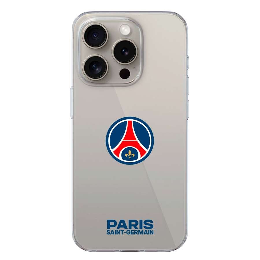 Coque Officielle PSG - Silhouette Écusson Couleur