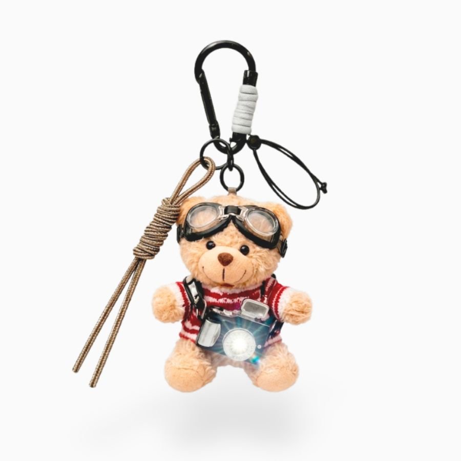 Charm colgante oso para móvil y llavero - vista frontal