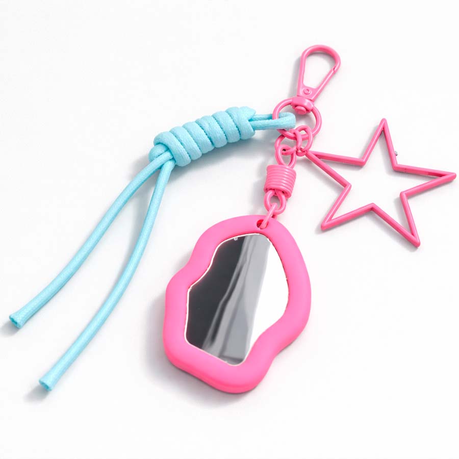 Charm colgante soporte espejo - vista trasera con enganche
