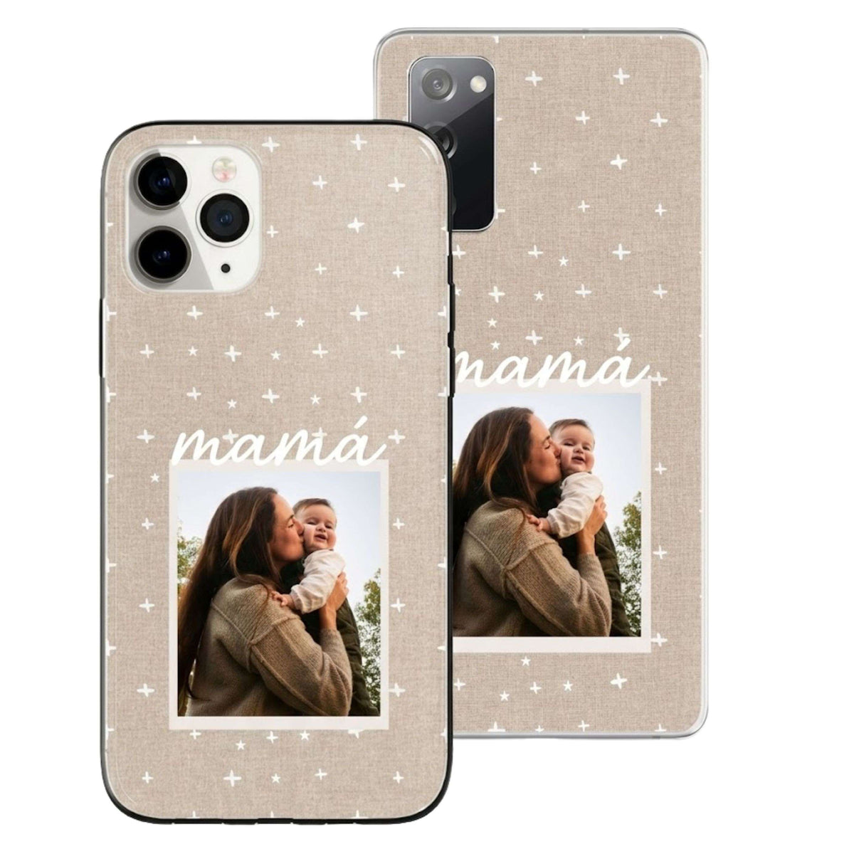 Coque personnalisée - Photo avec fond étoilé