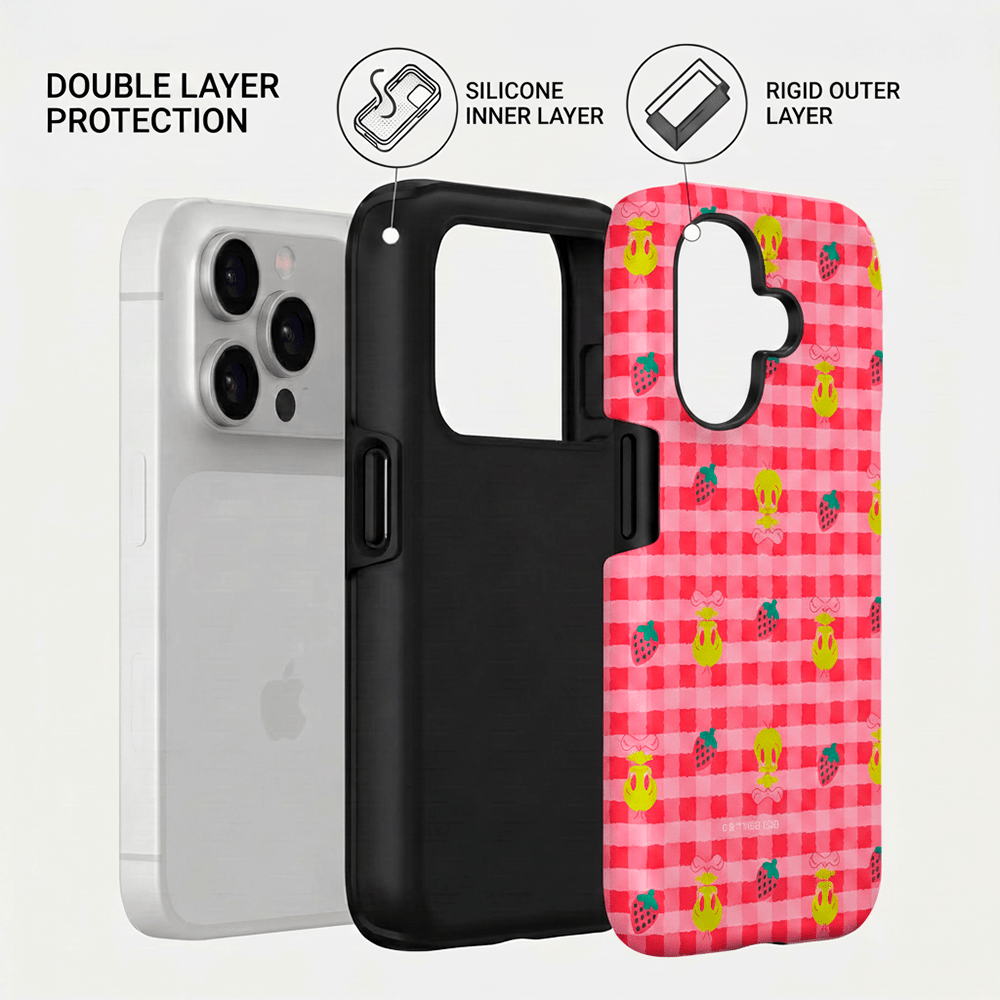 Coque Officielle Looney Tunes Rigide - Vichy Titi