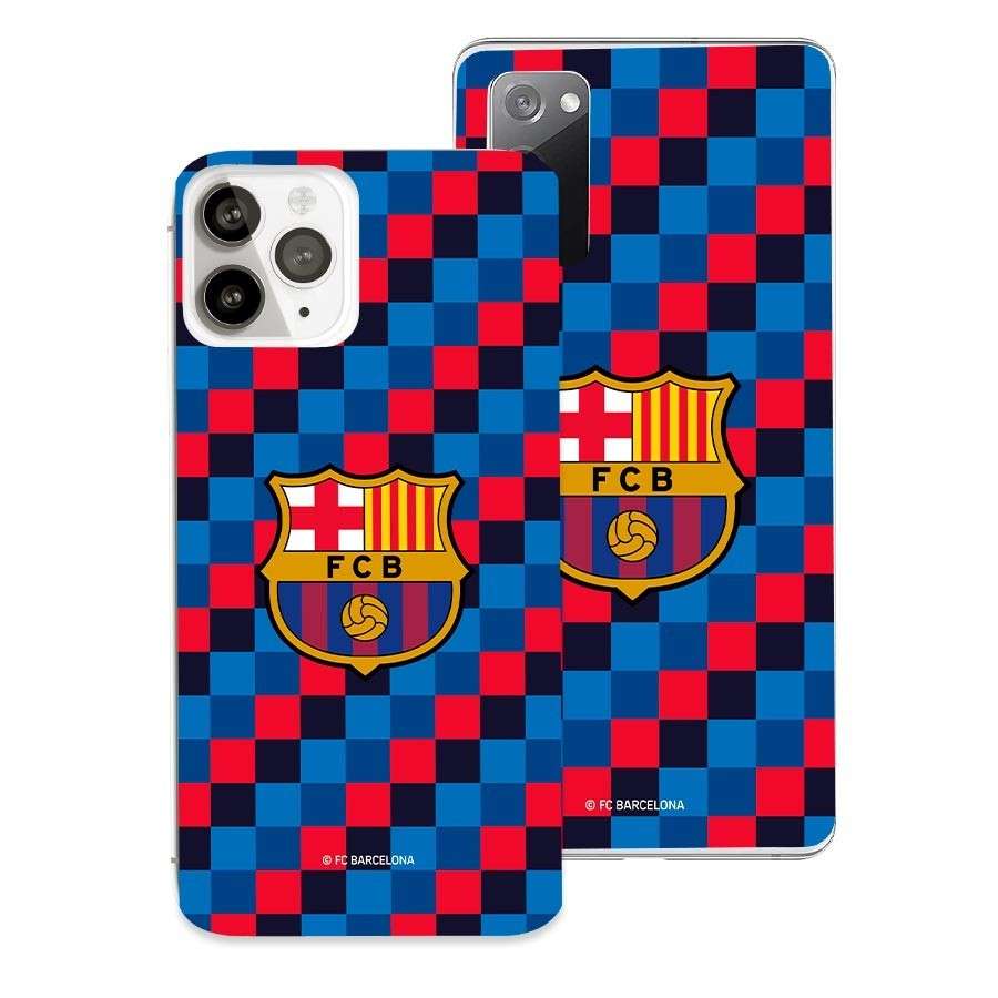 Housse Officielle Barcelone - Fond Géométrique