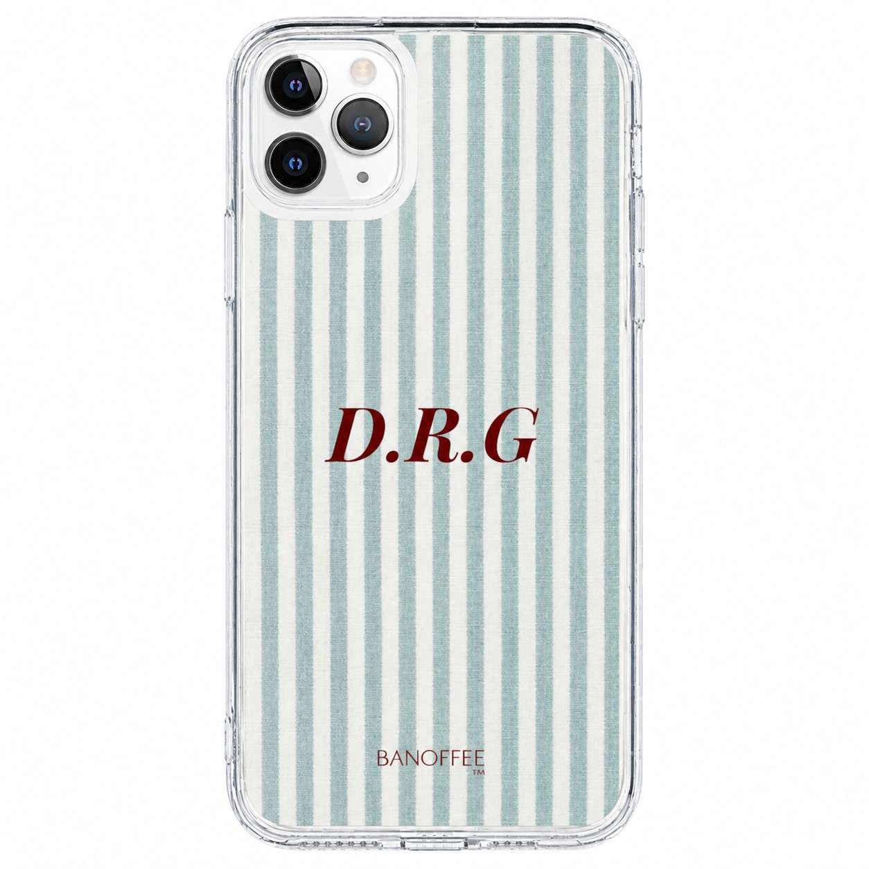 Housse Officielle Banoffee BCN - Monogramme Rayé Personnalisable